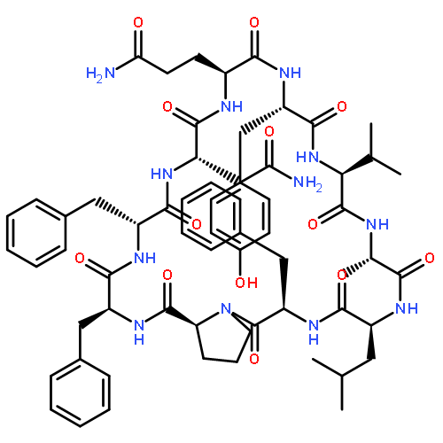 Cyclo(L-alanyl-L-leucyl-D-phenylalanyl-L-prolyl-L-phenylalanyl-D-phenylalan
yl-L-asparaginyl-L-glutaminyl-L-tyrosyl-L-valyl)