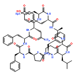 CYCLO(L-ALANYL-L-ORNITHYL-L-LEUCYL-D-PHENYLALANYL-L-PROLYL-L-PHENYLALANYL-D-PHENYLALANYL-L-ASPARAGINYL-L-GLUTAMINYL-L-TYROSYL)