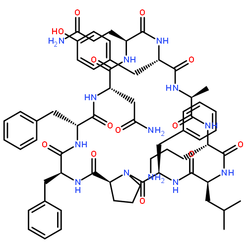 CYCLO(L-ALANYL-L-ORNITHYL-L-LEUCYL-D-PHENYLALANYL-L-PROLYL-L-PHENYLALANYL-D-PHENYLALANYL-L-ASPARAGINYL-L-GLUTAMINYL-L-TYROSYL)