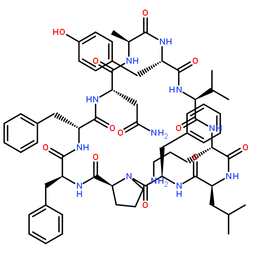 CYCLO(L-ALANYL-L-TYROSYL-L-VALYL-L-ORNITHYL-L-LEUCYL-D-PHENYLALANYL-L-PROLYL-L-PHENYLALANYL-D-PHENYLALANYL-L-ASPARAGINYL)