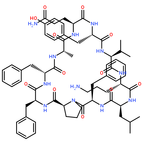 Cyclo(L-alanyl-L-glutaminyl-L-tyrosyl-L-valyl-L-ornithyl-L-leucyl-D-phenylalan
yl-L-prolyl-L-phenylalanyl-D-phenylalanyl)