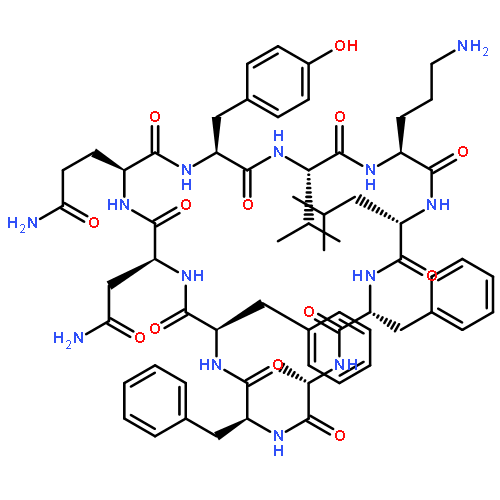 Cyclo(L-alanyl-L-phenylalanyl-D-phenylalanyl-L-asparaginyl-L-glutaminyl-L-
tyrosyl-L-valyl-L-ornithyl-L-leucyl-D-phenylalanyl)