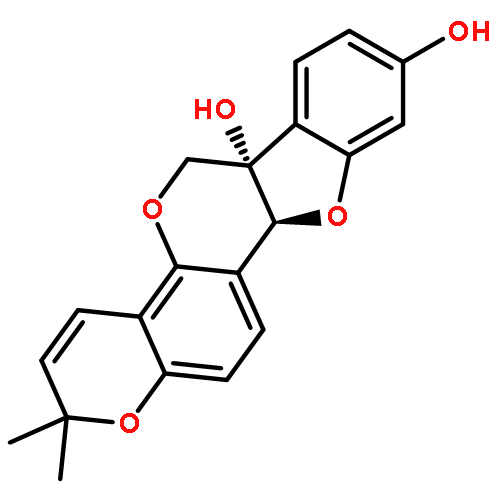 2H,6H-Benzofuro[3,2-c]pyrano[2,3-h][1]benzopyran-6a,9(11aH)-diol,2,2-dimethyl-, (6aS,11aS)-