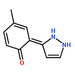 6-(1,2-dihydropyrazol-3-ylidene)-4-methylcyclohexa-2,4-dien-1-one