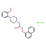 1-[4-(2-METHOXYPHENYL)PIPERAZIN-1-YL]-3-NAPHTHALEN-1-YLOXYPROPAN-2-OL;DIHYDROCHLORIDE