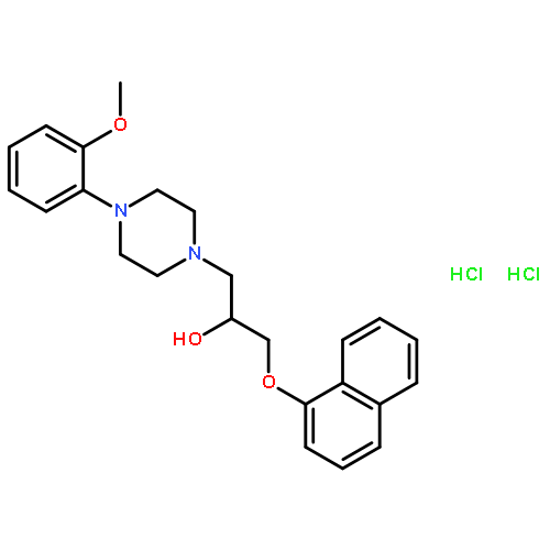 1-[4-(2-METHOXYPHENYL)PIPERAZIN-1-YL]-3-NAPHTHALEN-1-YLOXYPROPAN-2-OL;DIHYDROCHLORIDE