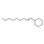 Cyclohexanamine, N-octylidene-