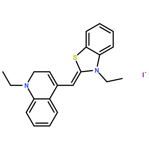 1-ethyl-4-[(Z)-(3-ethylbenzothiazol-2-ylidene)methyl]quinoline iodide