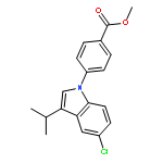 BENZOIC ACID, 4-[5-CHLORO-3-(1-METHYLETHYL)-1H-INDOL-1-YL]-, METHYL ESTER