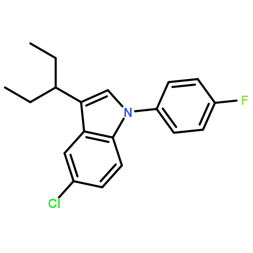 1H-Indole, 5-chloro-3-(1-ethylpropyl)-1-(4-fluorophenyl)-