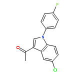 ETHANONE, 1-[5-CHLORO-1-(4-FLUOROPHENYL)-1H-INDOL-3-YL]-