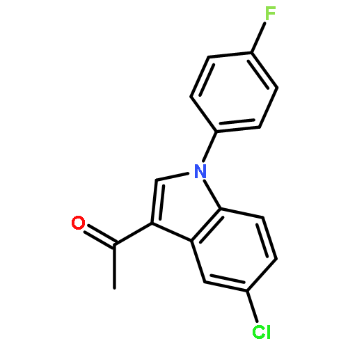 ETHANONE, 1-[5-CHLORO-1-(4-FLUOROPHENYL)-1H-INDOL-3-YL]-