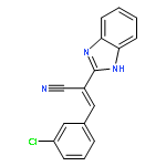 (2E)-2-(1H-benzimidazol-2-yl)-3-(3-chlorophenyl)prop-2-enenitrile