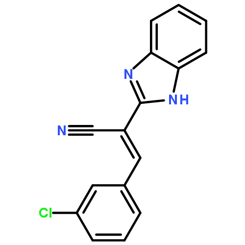 (2E)-2-(1H-benzimidazol-2-yl)-3-(3-chlorophenyl)prop-2-enenitrile