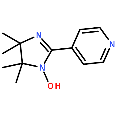 1H-Imidazol-1-yloxy, 4,5-dihydro-4,4,5,5-tetramethyl-2-(4-pyridinyl)-