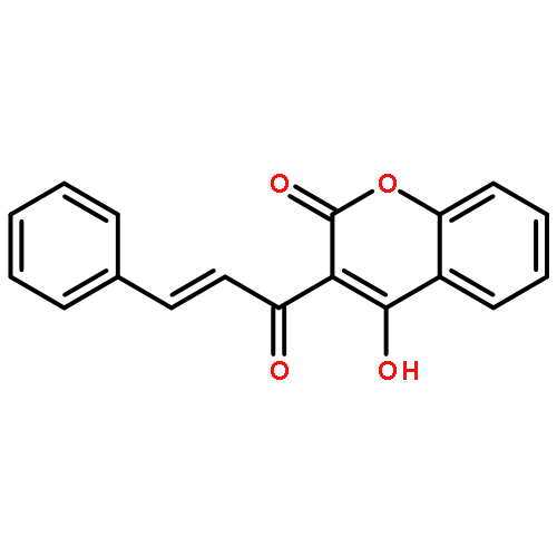 2H-1-Benzopyran-2-one, 4-hydroxy-3-(1-oxo-3-phenyl-2-propenyl)-