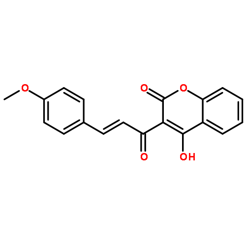 2H-1-Benzopyran-2-one,4-hydroxy-3-[3-(4-methoxyphenyl)-1-oxo-2-propenyl]-