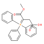 4-methoxy-4-oxo-3-(triphenyl-λ5-phosphanylidene)butanoic Acid