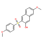 2-Naphthalenol, 7-methoxy-3-[(4-methoxyphenyl)sulfonyl]-