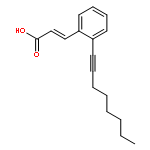 2-Propenoic acid, 3-[2-(1-octynyl)phenyl]-, (2E)-