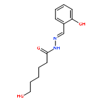 HEXANOIC ACID, 6-HYDROXY-, [(2-HYDROXYPHENYL)METHYLENE]HYDRAZIDE