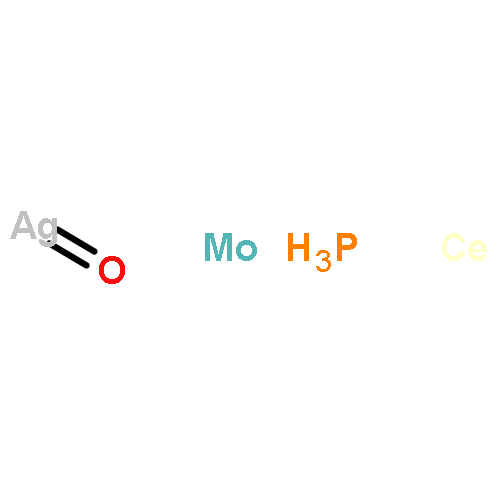 Cerium molybdenum phosphorus silver oxide