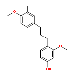 1-(2-methoxy-4-hydroxyphenyl)-3-(3-hydroxy-4-methoxy phenyl)-propane