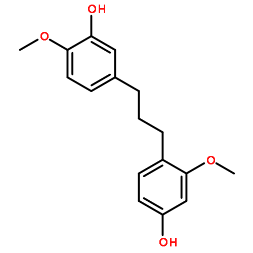 1-(2-methoxy-4-hydroxyphenyl)-3-(3-hydroxy-4-methoxy phenyl)-propane