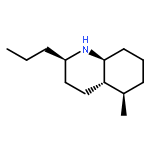 Quinoline, decahydro-5-methyl-2-propyl-, (2R,4aS,5R,8aS)-rel-