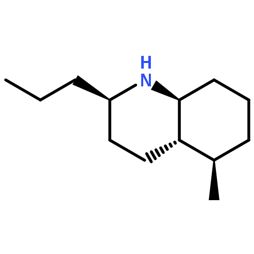 Quinoline, decahydro-5-methyl-2-propyl-, (2R,4aS,5R,8aS)-rel-