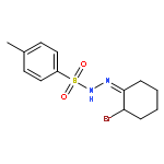 BENZENESULFONIC ACID, 4-METHYL-, (2-BROMOCYCLOHEXYLIDENE)HYDRAZIDE