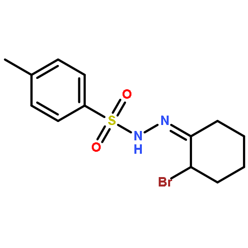 BENZENESULFONIC ACID, 4-METHYL-, (2-BROMOCYCLOHEXYLIDENE)HYDRAZIDE