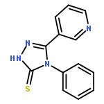 3H-1,2,4-Triazole-3-thione,2,4-dihydro-4-phenyl-5-(3-pyridinyl)-