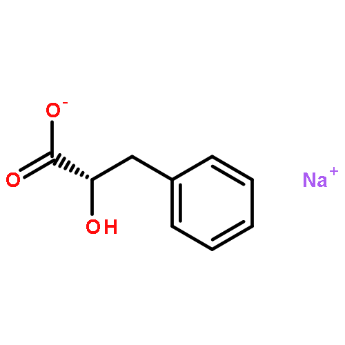 Benzenepropanoic acid, a-hydroxy-, sodium salt (1:1), (aS)-