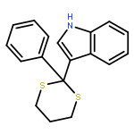 1H-INDOLE, 3-(2-PHENYL-1,3-DITHIAN-2-YL)-