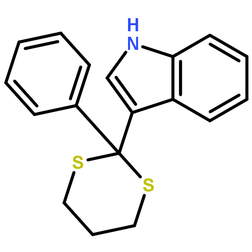 1H-INDOLE, 3-(2-PHENYL-1,3-DITHIAN-2-YL)-