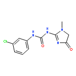 Urea,N-(3-chlorophenyl)-N'-(4,5-dihydro-1-methyl-4-oxo-1H-imidazol-2-yl)-