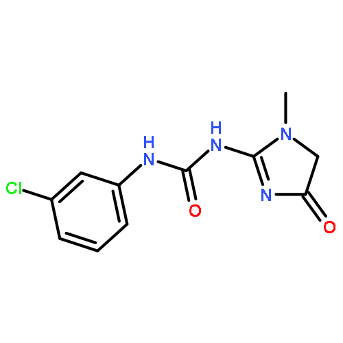 Urea,N-(3-chlorophenyl)-N'-(4,5-dihydro-1-methyl-4-oxo-1H-imidazol-2-yl)-