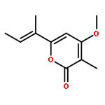 4-methoxy-3-methyl-6-[(1E)-1-methylprop-1-en-1-yl]-2H-pyran-2-one