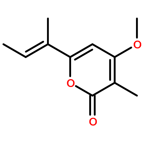 4-methoxy-3-methyl-6-[(1E)-1-methylprop-1-en-1-yl]-2H-pyran-2-one