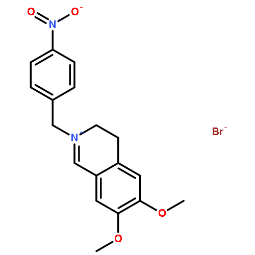 Isoquinolinium,3,4-dihydro-6,7-dimethoxy-2-[(4-nitrophenyl)methyl]-, bromide (1:1)