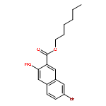 2-Naphthalenecarboxylic acid, 7-bromo-3-hydroxy-, hexyl ester