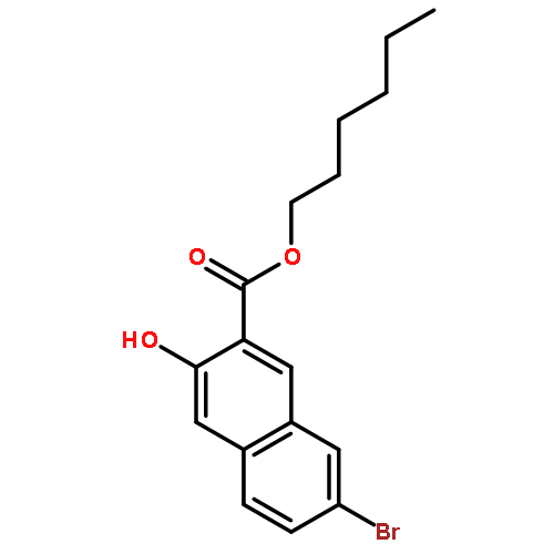 2-Naphthalenecarboxylic acid, 7-bromo-3-hydroxy-, hexyl ester