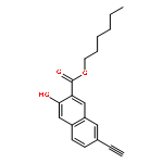 2-NAPHTHALENECARBOXYLIC ACID, 7-ETHYNYL-3-HYDROXY-, HEXYL ESTER