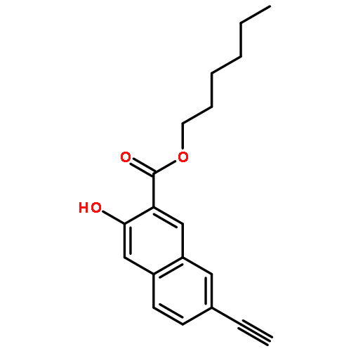 2-NAPHTHALENECARBOXYLIC ACID, 7-ETHYNYL-3-HYDROXY-, HEXYL ESTER