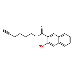 2-Naphthalenecarboxylic acid, 3-hydroxy-, 5-hexynyl ester