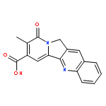 8-methyl-9-oxo-9,11-dihydroindolizino[1,2-b]quinoline-7-carboxylic acid