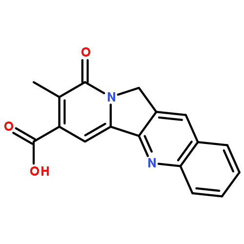 8-methyl-9-oxo-9,11-dihydroindolizino[1,2-b]quinoline-7-carboxylic acid