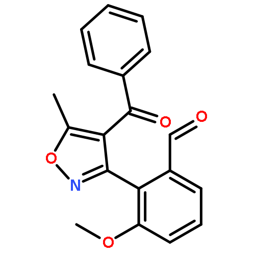 BENZALDEHYDE, 2-(4-BENZOYL-5-METHYL-3-ISOXAZOLYL)-3-METHOXY-