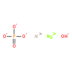 Aluminum magnesium hydroxide phosphate